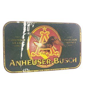 Vintage Anheuser-Busch Metal Collector Card Set 1996